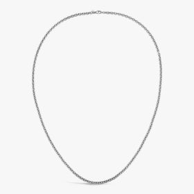 Chaine Arthus Bertrand Forçat Rectangle 3,9mm 55cm Argent Pa