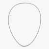 Chaine Arthus Bertrand Forçat Rectangle 3,9mm 55cm Argent Pa