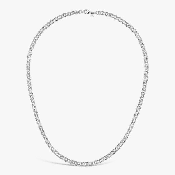 Chaine Arthus Bertrand Double Maille 55cm Argent