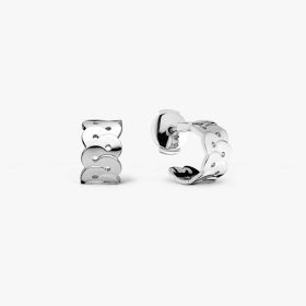 Boucles D'oreilles Arthus Bertrand Enlace Creoles 12mm Argent