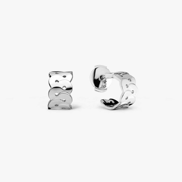 Boucles D'oreilles Arthus Bertrand Enlace Creoles 12mm Argent