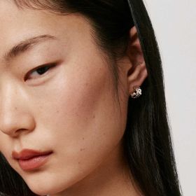 Boucles D'oreilles Arthus Bertrand Enlace Creoles 12mm Argent