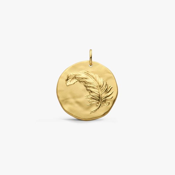 Médaille Arthus Bertrand Plume 25mm Vermeil
