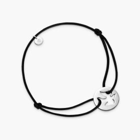 Bracelet Cordon Arthus Bertrand Arthus Colombe à l'Envol Argent