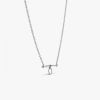 Collier Arthus Bertrand Trapeze Gm Anneau Ouvr 42cm Argent