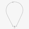 Collier Arthus Bertrand Trapeze Gm Anneau Ouvr 42cm Argent