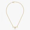 Collier Arthus Bertrand Trapeze Gm Anneau Ouvr 42cm Vermeil