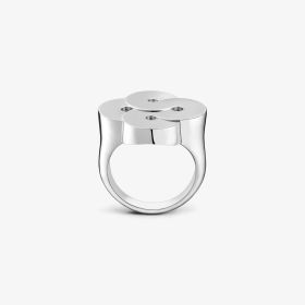 Chevalière Arthus Bertrand Enlace T 50 Argent