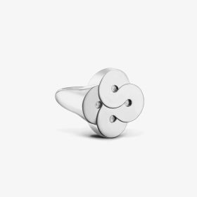 Chevalière Arthus Bertrand Enlace T 50 Argent