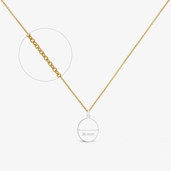Chaine Arthus Bertrand Forçat Rond 0,40 40cm Vermeil