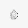 Médaille Arthus Bertrand Vierge Jeune Nacre 19mm Or Blanc