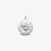 Médaille Arthus Bertrand Vierge De Vinci Mat-poli 18mm Or Blanc
