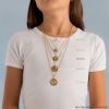 Médaille Arthus Bertrand Vierge De Vinci Mat-poli 18mm Or Blanc