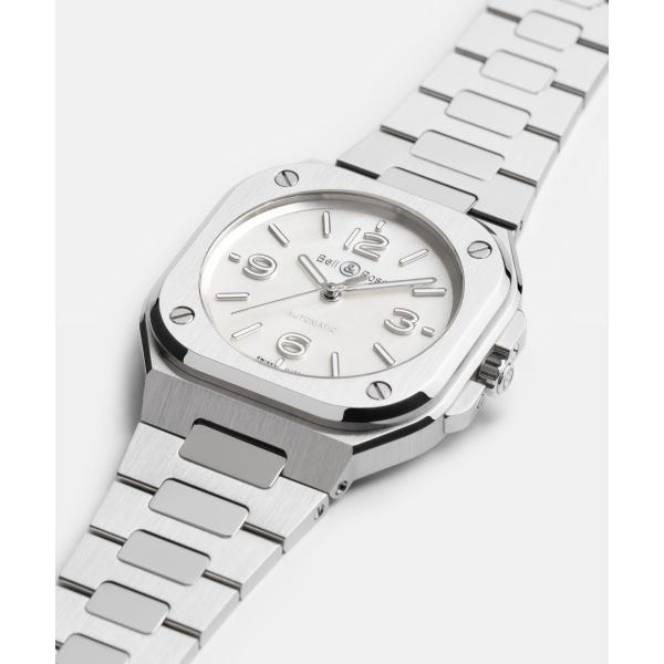 Montre BELL & ROSS BR05 36mm Mother of Pearl Steel
