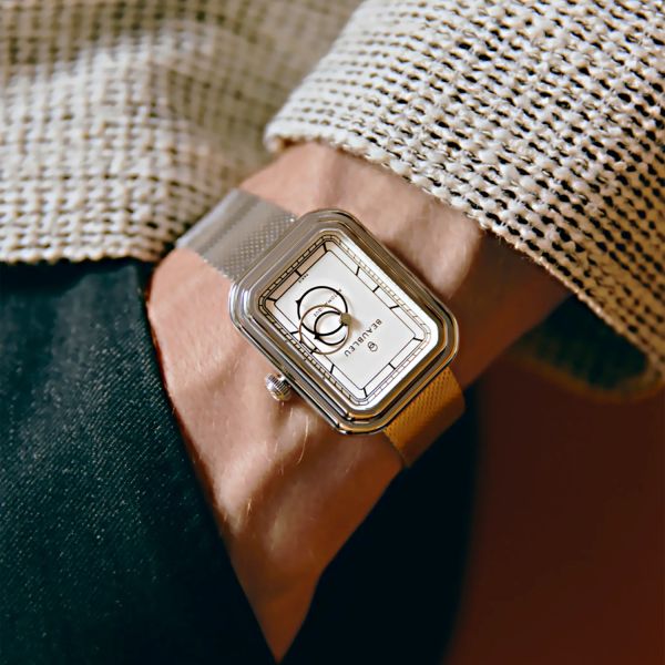 copy of Montre Beaubleu ECCE LYS Blanc bracelet acier