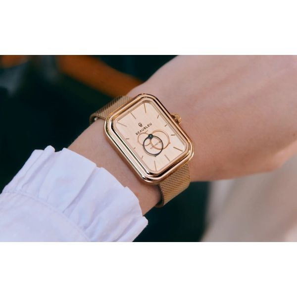 copy of Montre Beaubleu ECCE LYS Blanc bracelet acier