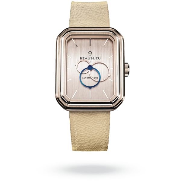 Montre Beaubleu Ecce Figura Sienna Bracelet Cuir Crème