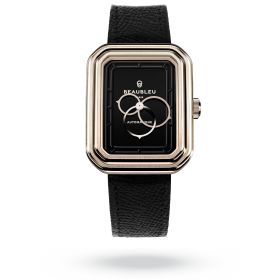 Montre Beaubleu Ecce Figura Onyx Bracelet Cuir Noir