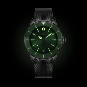 Montre Breitling SuperOcean Heritage Automatic 36mm Cadran Vert Bracelet Acier