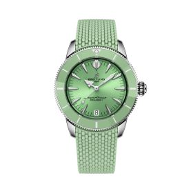 Montre Breitling SuperOcean Heritage Automatic 36mm Cadran Vert Bracelet Caoutchouc Vert