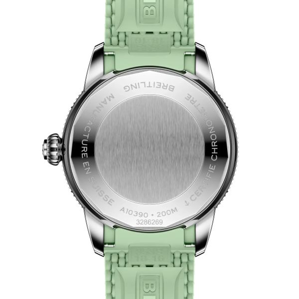 Montre Breitling SuperOcean Heritage Automatic 36mm Cadran Vert Bracelet Caoutchouc Vert