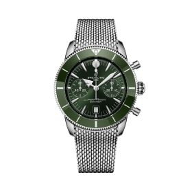 Montre Breitling SuperOcean Heritage B01 Chrono 42mm Cadran Vert Bracelet Acier