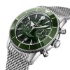 Montre Breitling SuperOcean Heritage B01 Chrono 42mm Cadran Vert Bracelet Acier