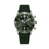 Montre Breitling SuperOcean Heritage B01 Chrono 42mm Cadran Vert Bracelet Caoutchouc Vert