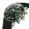 Montre Breitling SuperOcean Heritage B01 Chrono 42mm Cadran Vert Bracelet Caoutchouc Vert