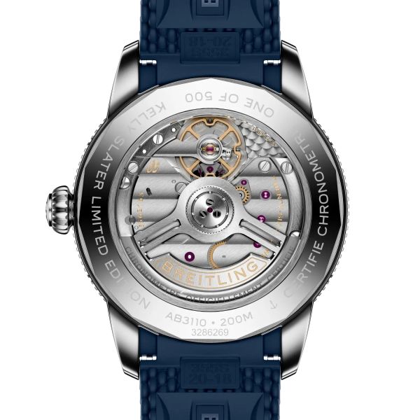 Montre Breitling SuperOcean Heritage B31 Auto 40mm Kelly Slater Bracelet Caoutchouc Bleu