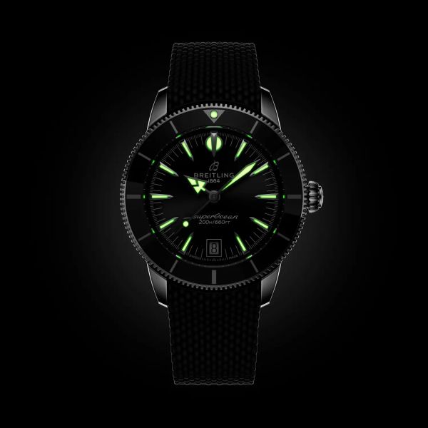 Montre Breitling SuperOcean Heritage B31 Auto 40mm Cadran Noir Bracelet Caoutchouc Noir