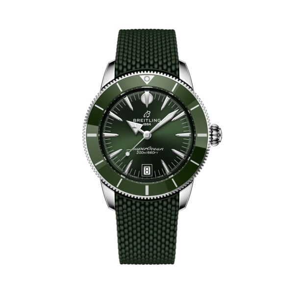 Montre Breitling SuperOcean Heritage B31 Auto 40mm Cadran Vert Bracelet Caoutchouc Vert