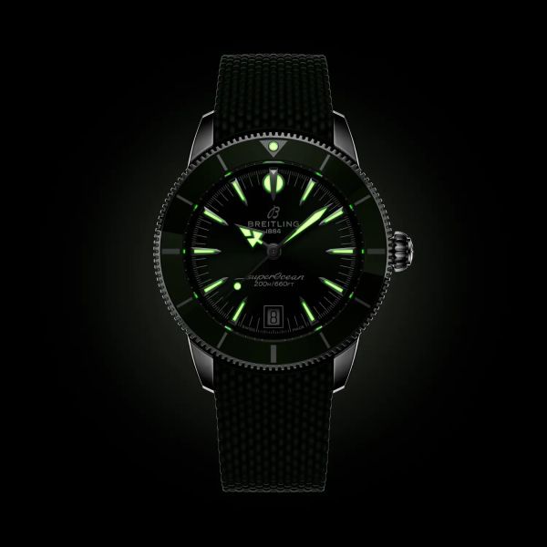 Montre Breitling SuperOcean Heritage B31 Auto 40mm Cadran Vert Bracelet Caoutchouc Vert