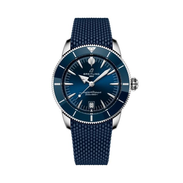 Montre Breitling SuperOcean Heritage B31 Auto 42mm Cadran Bleu Bracelet Caoutchouc Bleu