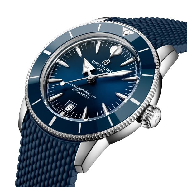 Montre Breitling SuperOcean Heritage B31 Auto 42mm Cadran Bleu Bracelet Caoutchouc Bleu