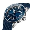 Montre Breitling SuperOcean Heritage B31 Auto 42mm Cadran Bleu Bracelet Caoutchouc Bleu