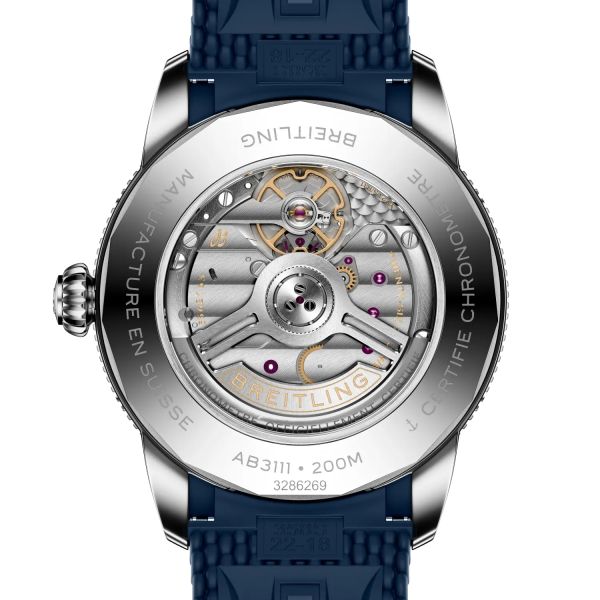 Montre Breitling SuperOcean Heritage B31 Auto 42mm Cadran Bleu Bracelet Caoutchouc Bleu