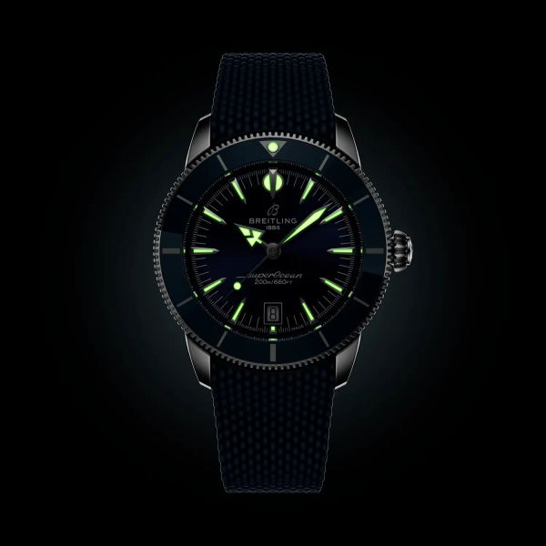 Montre Breitling SuperOcean Heritage B31 Auto 42mm Cadran Bleu Bracelet Caoutchouc Bleu
