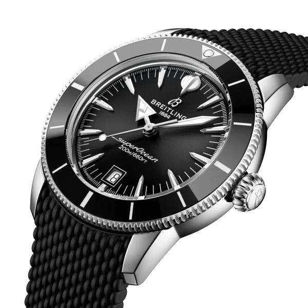 Montre Breitling SuperOcean Heritage B31 Auto 42mm Cadran Noir Bracelet Caoutchouc Noir