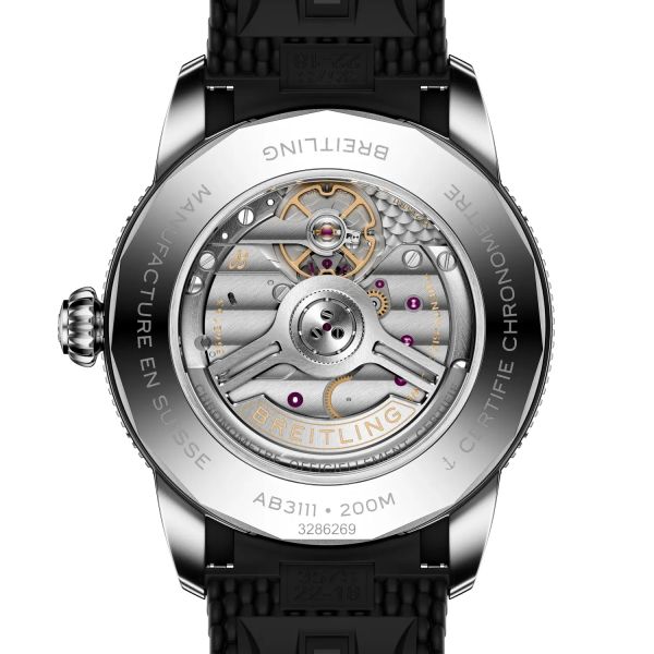 Montre Breitling SuperOcean Heritage B31 Auto 42mm Cadran Noir Bracelet Caoutchouc Noir