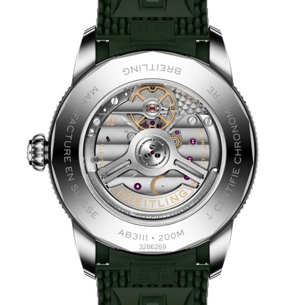 Montre Breitling SuperOcean Heritage B31 Auto 42mm Cadran Vert Bracelet Caoutchouc Vert