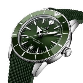 Montre Breitling SuperOcean Heritage B31 Auto 44mm Cadran Vert Bracelet Caoutchouc Vert