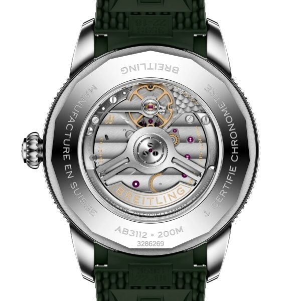 Montre Breitling SuperOcean Heritage B31 Auto 44mm Cadran Vert Bracelet Caoutchouc Vert