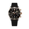 Montre Breitling SuperOcean Heritage B01 Chrono 42mm Cadran Noir Bracelet Caoutchouc Noir