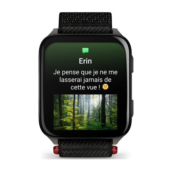 Montre Garmin Venu X1 Noir Titane Gray Braceley Nylon Noir