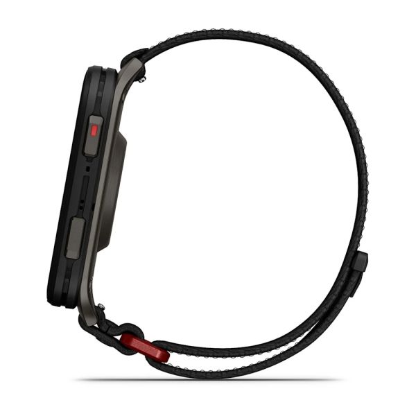Montre Garmin Venu X1 Noir Titane Gray Braceley Nylon Noir