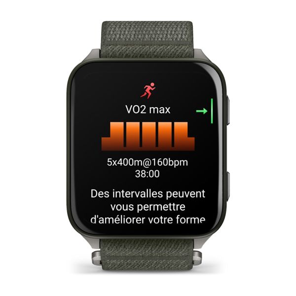 Montre Garmin Venu 3 Black bracelet cuir noir