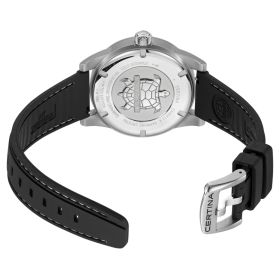 Montre Certina DS Cascadeur Quartz Cadran Noir Bracelet Caoutchouc Noir