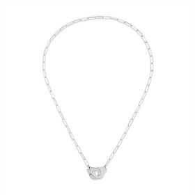 Collier Menottes dinh van Moyen Modèle Or Blanc Chaîne M