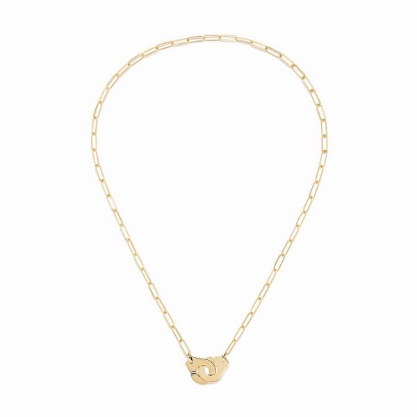 Collier Menottes dinh van Moyen Modèle Or Jaune Chaîne M